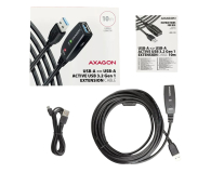 Axagon ADR-310, USB 3.2 Gen 1 A-M - A-F, repeater kabel, 10m - 1353401 - zdjęcie 2